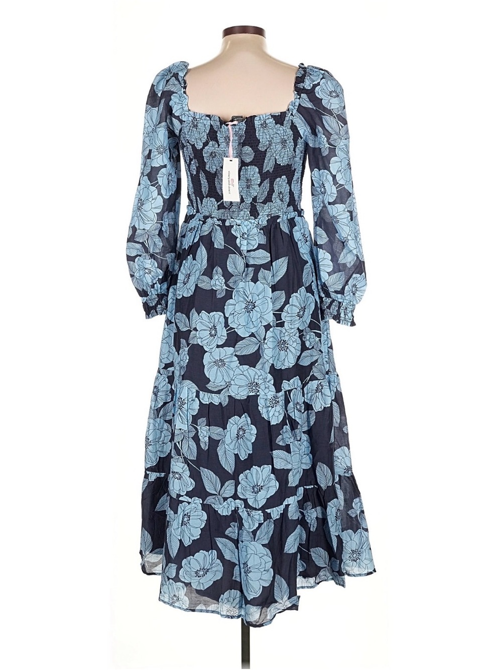 Vineyard Vines Navy Blue Floral Maxi Dress - Picture 4 of 11